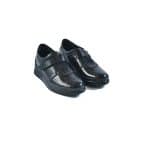 JHN 025 NEGRU 1 Pantofi Casual, 07531, din piele naturala