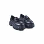 flor 109 negru 1 Pantofi casual , 16412, din piele naturala