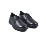 flor 437 negru 1 Pantofi casual barbati, 16753, din piele naturala