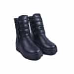 RIEKER 78855.00 NEGRU1 Ghete casual dama RIEKER, 23412, din piele naturala