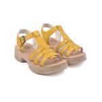 FORMAZIONE 246609T GALBEN 1 Sandale casual, 29364, din piele naturala