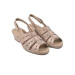 SVE SU0253PTROMA 03 BEJ 1 Sandale casual dama, 28333, din piele naturala