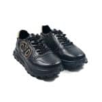 JHN PMV AW25S 174 NEGRU 1 Pantofi casual barbati, 30568, din piele naturala