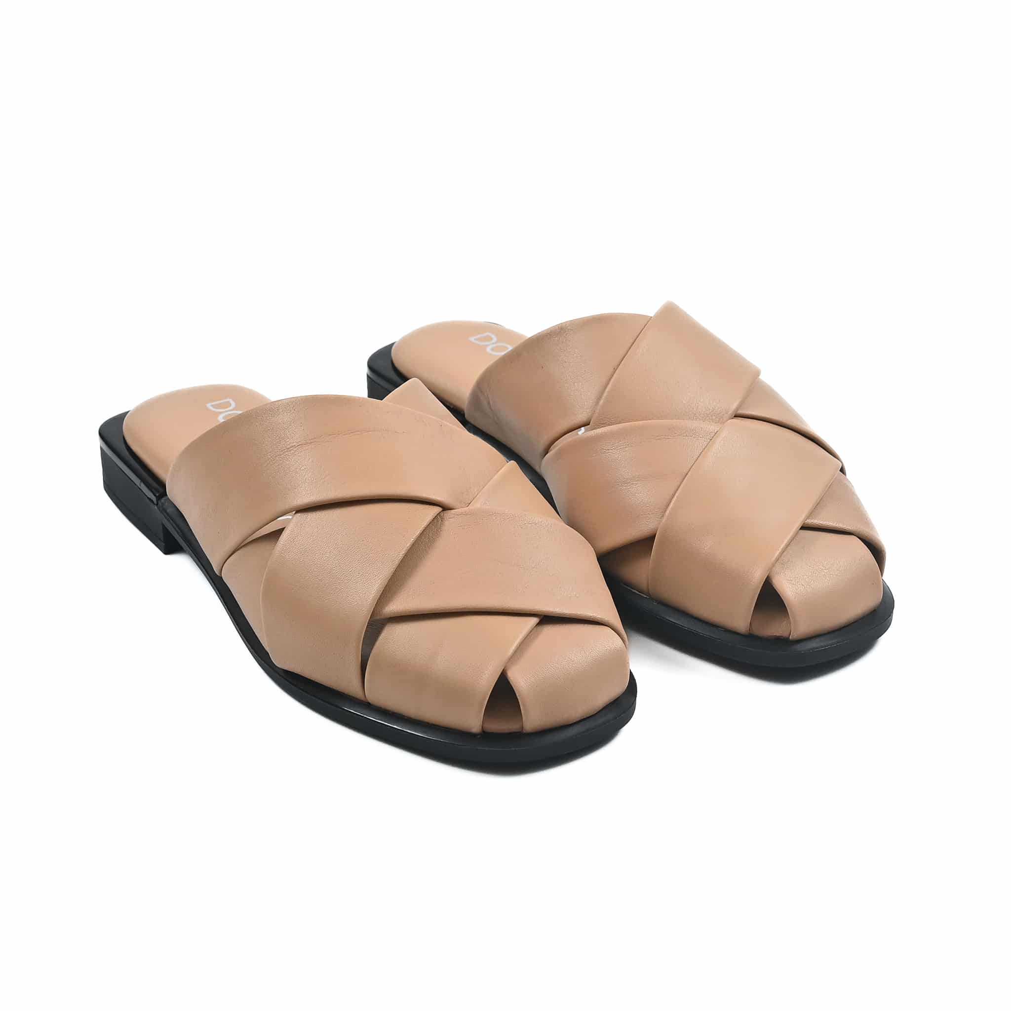 Papuci dama, 30095, din piele naturala